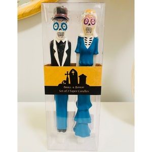 Sugar skull candle sticks